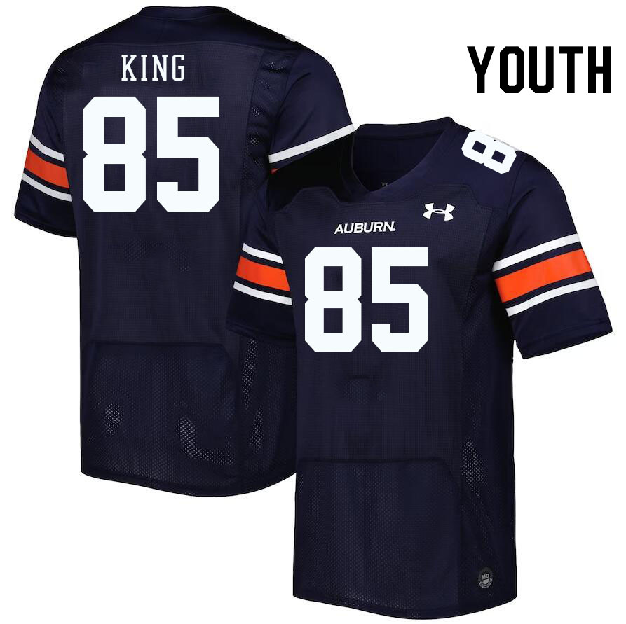 Youth #85 Cam'Ron King Auburn Tigers College Football Jerseys Stitched-Navy